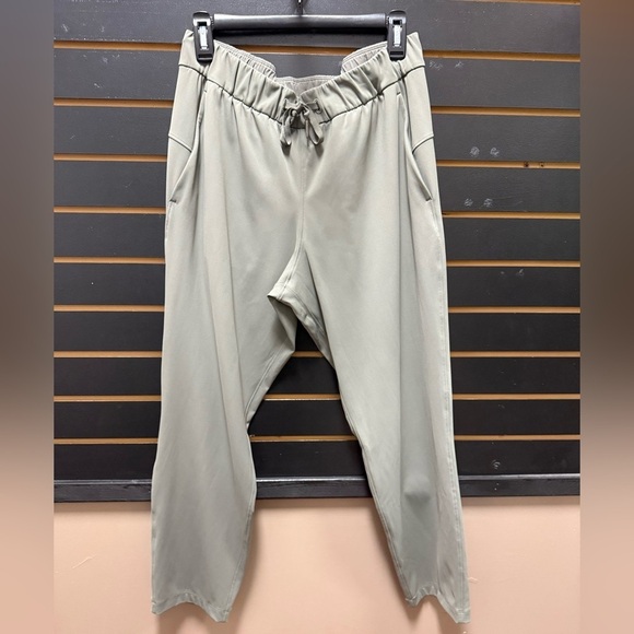 lululemon athletica Pants - lululemon athletica Green pants with Elastic Waistband and Tapered Ankles